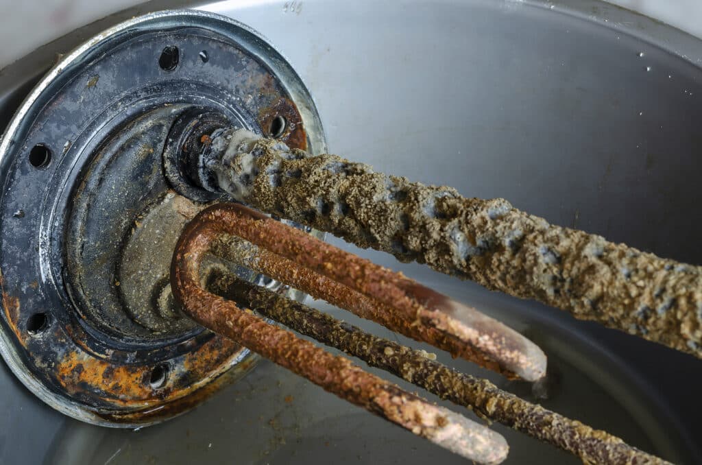 a rusted water heater flange is a warning sign your hot water heater is going out